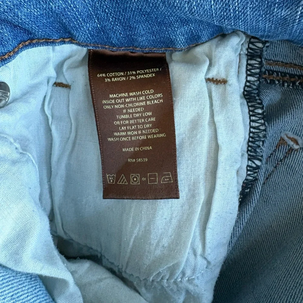 KUT from the Kloth Lucy High Rise Wide Leg Jeans Women’s 8 Blue Double Button - Picture 11 of 11